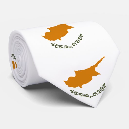 Cyprus Vlag Stropdas (Opgerold)
