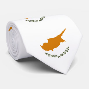 Cyprus Vlag Stropdas