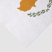 Cyprus Vlag Tissuepapier (Detail)