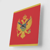 Cyprus Vlag Vierkante Wandklok Klok (Hoek)