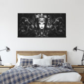 Cyria Queen of the Dark Realm Canvas Print (Insitu (Slaapkamer))