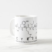 Cyrielle peptide nom mug (Devant gauche)
