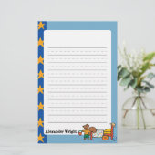 Cyril de eekhoorn op Vacatie Briefpapier (Staand voorkant)