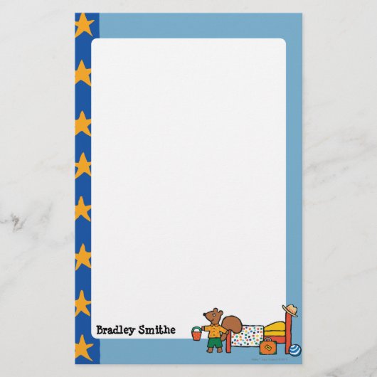 Cyril de eekhoorn op Vacatie Briefpapier (Voorkant)