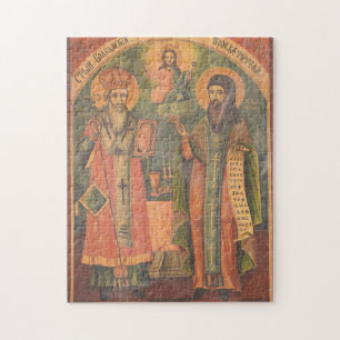 Cyrillus en Methodius Orthodox Christelijk Icoon Legpuzzel