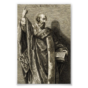 Cyrillus van Jeruzalem Belijder Foto Afdruk