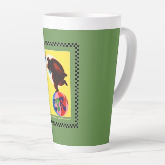  Cyrk Poster Beer Latte Mok (Rechterhoek)