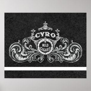Cyro Mild Cigars  Tabak Label Poster