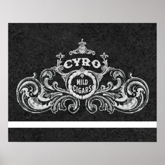 Cyro Mild Cigars  Tabak Label Poster (Voorkant)