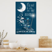 CYS-Vlucht me naar de maan Poster (Keuken)