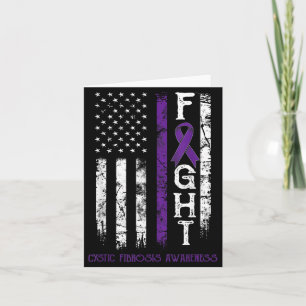 Cystic Fibrose Strijder Us Vlag Kaart