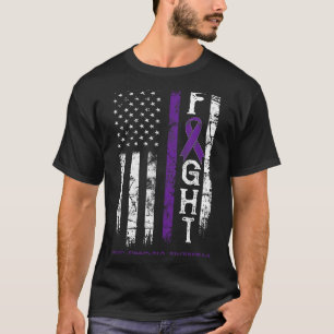 Cystic Fibrose Strijder Us Vlag T-shirt