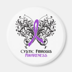 Cystic fibrosis Awareness Butterfly Magneet