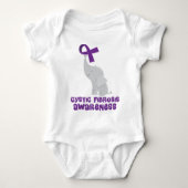 Cystic fibrosis Awareness Gift Idee Romper (Voorkant)