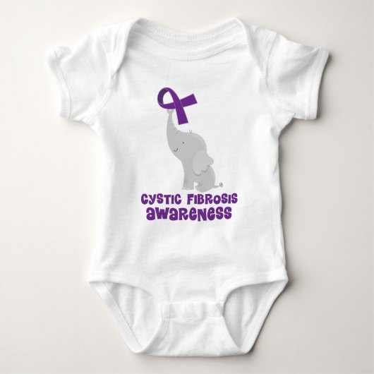 Cystic fibrosis Awareness Gift Idee Romper (Voorkant)