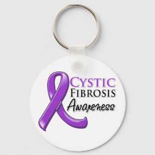 Cystic fibrosis Awareness Ribbon Sleutelhanger
