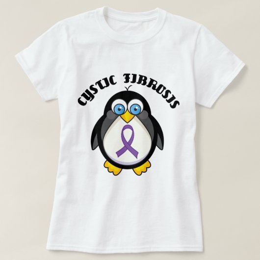 Cystic Fibrosis Penguin T-shirt (Design voorkant)