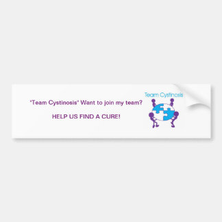 Cystinose Bumpersticker