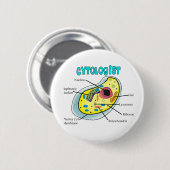 Cytoloog Human Cell Drawing Gifts Ronde Button 5,7 Cm (Voorkant /achterkant)