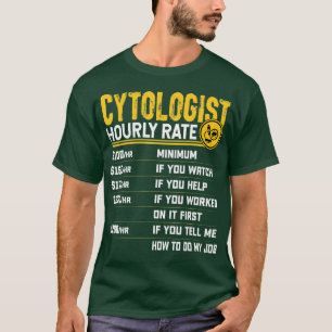 Cytoloog-microbioloog-microbioloog-microscopieuur T-shirt