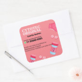 Cytotec misoprostol original whats 11956800985 Mou Vierkante Sticker (Envelop)