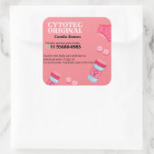 Cytotec misoprostol original whats 11956800985 Mou Vierkante Sticker (Tas)