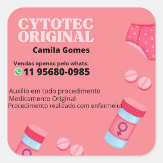 Cytotec misoprostol original whats 11956800985 Mou Vierkante Sticker