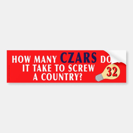 CZAR-Bumpersticker Bumpersticker (Voorkant)
