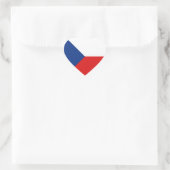 Czechia Flag Heart Sticker (Tas)