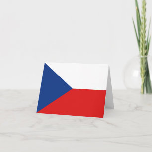 Czechia Flag Notecard Kaart