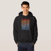 Czechia Groovy Retro Czech Hoodie (Voorkant volledig)
