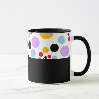 D01 - Tasse mit bunten Punkten Mok