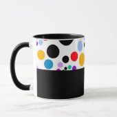 D01 - Tasse mit bunten Punkten Mok (Links)