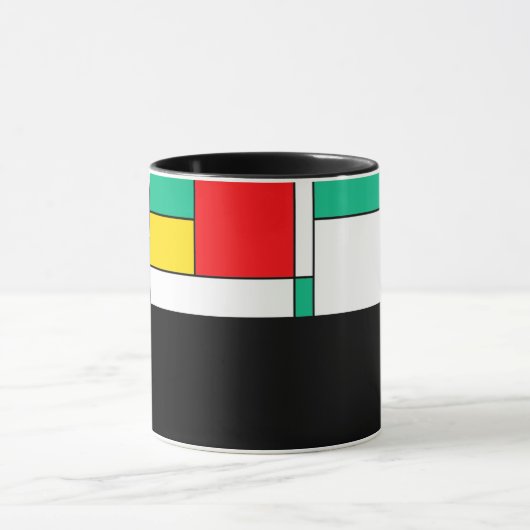 D03 - Tasse avec champs de couleur rectangulaires (Centre)