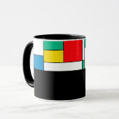 D03 - Tasse avec champs de couleur rectangulaires (Devant gauche)