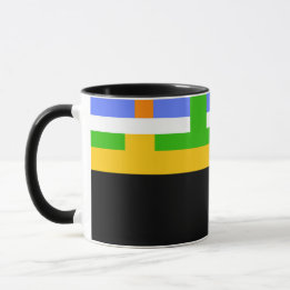 D04 - Tasse avec bandes de couleur horizontales