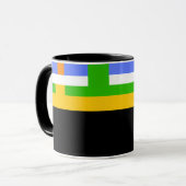 D04 - Tasse avec bandes de couleur horizontales (Devant gauche)
