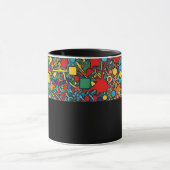 D05 - Tasse mit buntem Mosaik Mok (Midden)