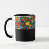 D05 - Tasse mit buntem Mosaik Mok (Links)