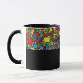 D05 - Tasse mit buntem Mosaik Mok