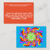 D115 - Retour de bienvenue - Carte de note (Devant / Derrière)