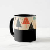 D11 - Tasse mit abstrakten Bäumen Mok (Voorkant links)