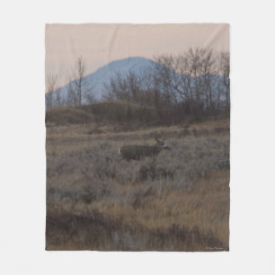 D12 Mule Deer bok en Sweet Grass Hills Fleece Deken