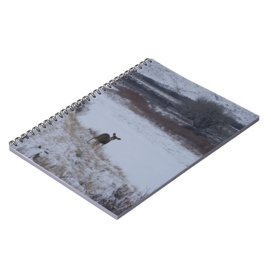 D16 Mule Deer Doe in de vallei Notitieboek (Linkerzijde)