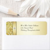 D1 Elegant Goud Damask Diamond Label (Insitu)