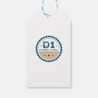 D1 naar DDS Tandartsstudent Sticker Cadeaulabel