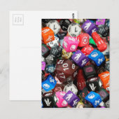 d20-dice briefkaart (Voorkant / Achterkant)