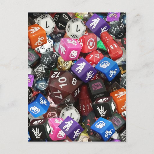 d20-dice briefkaart (Voorkant)