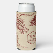 D20 Dice Celtic Dragon DND RPG DM Gamer Gift (Seltzer Achterkant)