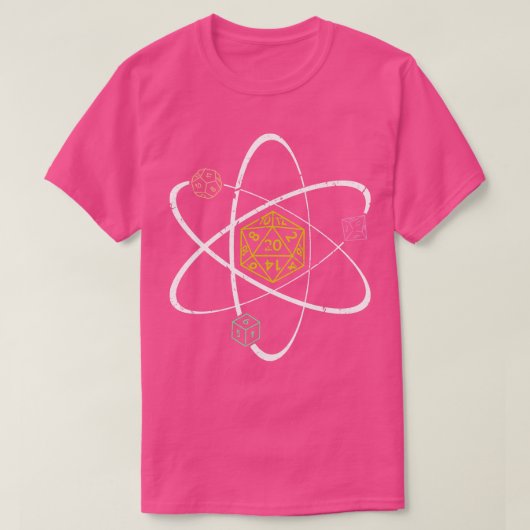 D20 Dice Science Roleplaying T-shirt (Design voorkant)